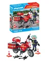 Produktbild: PLAYMOBIL Action Heroes 71466 Feuerwehrmotorrad am Unfallort, rasante Fahrt zum 