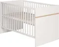 Produktbild: roba Kombi-Kinderbett 'Pia', 70x140cm, Babybett, weiß, höhenverstellbar, 3 Schlupfsprossen, umbaubar