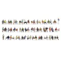 Produktbild: NOCH Modelleisenbahn-Figur N Hobby Mega-Spar-Set Sitzende 38402