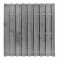 Produktbild: Svewo Bohlenzaun Fortimo Kiefer Farbton Steingrau vorlasiert 180x180cm 5906440951238