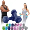 Produktbild: Miweba Sports Neopren Hantelset NKH100 | 𝐏𝐫𝐨𝐟𝐢 Hantel - Hexagon Hanteln Set - Kurzhanteln - Kurzhantel Set - Gymnastikhanteln - Hantel Set - Dumbbell - 0,5-10 Kg (2X 3.0 kg, Königsblau)
