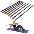Produktbild: Sport-Thieme Gewichtsstange für Aerobic, Fitness, Therapie | 1-8 kg Weighted Bars, Hantelstange mit Zusatzgewichten | Stahl mit Kautschuk-Oberfläche | Länge: 122 cm, ø 30-37 mm