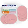 Produktbild: magnetoplan Moderationskarten, rund | Ø 100mm | 500 Stück | Kommunikationskarten in rosa | Für Meetings und Präsentationen | FSC-zertifiziert und kunststofffrei verpackt