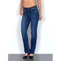 Produktbild: ESRA Straight-Jeans High Waist Straight Fit Jeans Damen Gerader Schnitt bis Übergröße G1 Straight Leg Damen Jeans High Waist Regular Jeanshose Stretch Hose blau 46