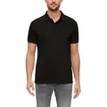 Produktbild: Poloshirt S.OLIVER, Herren, Gr. L, schwarz, Jersey, Obermaterial: 100% Baumwolle, regular fit hüftlang, Rundhals, Rippbündchen, Shirts, mit Logostickerei