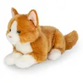 Produktbild: Teddy Hermann Katze liegend, rot, 20 cm