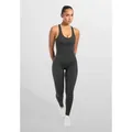Produktbild: Smilodox Jumpsuit Ilva, ärmelloser Einteiler lang, Overall mit Shaped Fit atmungsaktiver elastischer Sportanzug, Ganzkörperanzug Sport Fitness schwarz XS