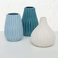 Produktbild: Boltze Vase Wilma 3sort H12cm blau Steingut