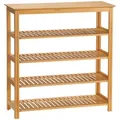 Produktbild: Homcom Schuhregal,, Natur, Holz, 29x82x80 cm, Garderobe, Schuhaufbewahrung, Schuhregale