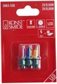 Produktbild: Konststmide 5063-530 LED Ersatz Birne Lämpchen 3er Set gelb rot blau 0,6W 2V