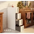 Produktbild: SONGMICS Küchenregal, Nischenregal, schmaler Rollwagen, 45 x 17 x 84 cm - Weiß