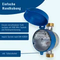 Produktbild: Wasserzähler/ Wasseruhr Garten/ Kaltwasserzähler 1/2