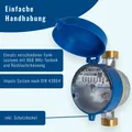 Produktbild: Wasserzähler/ Wasseruhr Garten/ Kaltwasserzähler 1/2