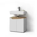 Produktbild: Livinity Waschbeckenunterschrank Timavo, Weiß, 60 x 57.5 cm mit 2 Türen
