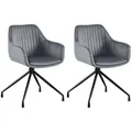Produktbild: CLP Armlehnenstuhl, Dunkelgrau, Textil, 58x81x58 cm, Esszimmer, Stühle, Esszimmerstühle, Armlehnenstühle