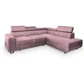 Produktbild: Masseno Ecksofa, Lila, Holz, 4-Sitzer, L-Form,L-Form, 253x190 cm, Wohnzimmer, Sofas & Couches, Wohnlandschaften, Ecksofas