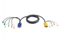 Produktbild: ATEN 2L5302P Tastatur/Video/Maus (KVM)-Kabel Schwarz 1,8 m (2L-5302P)