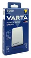 Produktbild: Varta Powerbank mobile Ladestation Energy 5000 mAh Typ A / Typ C weiß NEU