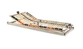 Produktbild: VAJA Set Seniorenbett Eiche Dekor & verstellbarem Lattenrost 100x200