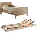 Produktbild: VAJA SET Seniorenbett Eiche Dekor & verstellbarem Lattenrost 100x200