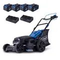 Produktbild: Scheppach Akku Rasenmäher BC-MP470-X - 47cm Schnittbreite | 800-900 m2 | Vario Radantrieb | LED | 7-fach Schnitthöhe | inkl. 4x 4Ah Akku & 2xLadegerät