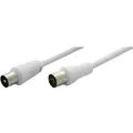 Produktbild: Wentronic Goobay Antennen Anschlusskabel, Weiß, 1.5 m - IEC/Koax-Stecker <=> IEC/Koax-Buchse (11510)