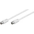 Produktbild: Antennenkabel 1,5m TV Kabel Fernsehkabel 70 dB doppelt geschirmt weiß 