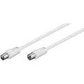 Produktbild: TV-Antennenkabel 1,5m Koax-Stecker auf Koax-Buchse weiß