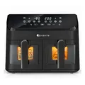 Produktbild: Juskys Heißluftfritteuse 9 L Doppelkammer - 2 Körbe, 9 Programme, Smart Finish, beschichtet
