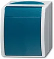 Produktbild: Busch-Jaeger 2601/6 W-53 Wippschalter Aus- und Wechselschaltung, Ocean IP44, grau/blaugrün (2CKA001085A1603)