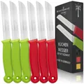 Produktbild: Küchenmesser schälmesser Gemüsemesser Set gezahnt 85 cm Klinge
