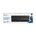 Produktbild: MediaRange MROS108 Keyboard Mouse Included Usb  Qwertz Black ~E~
