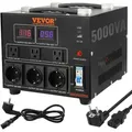 Produktbild: Vevor 5000w Spannungswandler Transformator Ac 110v⇋220v Transformer Wandler 3x Us Nema 5-15r 3-polige / 3x Europäische Shucko-ausgangssteckdosen, 1x 5v-usb-anschluss Und 1x Typ-c-buchse