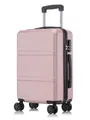 Produktbild: YONSLY Handgepäckkoffer Hartschalen-Reisekoffer Trolley Rollkoffer für Reisen von S bis XL, 4 Rollen, aus ABS und Aluminium, mit Zahlenschloss und weichem Gummigriff