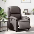 Produktbild: vidaXL Relaxsessel Elektrisch Dunkelbraun Echtleder
