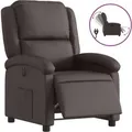 Produktbild: vidaXL Relaxsessel Elektrisch Dunkelbraun Echtleder 3204255