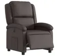 Produktbild: vidaXL Sessel Relaxsessel Elektrisch Dunkelbraun Echtleder (1-St)