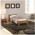 Produktbild: Krok Wood Massivholzbett Seniorenbett SiSi aus Massivholz Eiche + Nachttisch 120 cm x 200 cm