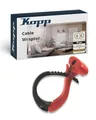 Produktbild: Kopp CABLE WRAPTOR XL - Innendurchmesser 57–92 mm & Tragkraft bis 90 kg - Mit lösbarem Verschluss & Beschriftungsfläche - UV-stabil & halogenfrei - Kabel, Leitungen & Schläuche bündeln