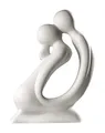 Produktbild: GILDE Sculpture Francis Paar Kuss - kniende Figur in Creme weiß H 42 cm