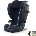 Produktbild: cybex Gold Kinderautositz Solution G2 i-Fix Plus, Dunkelblau, 60.5x27.5 cm, ECE R 129 i-Size, abnehmbarer und waschbarer Bezug, höhenverstellbare Kopfstütze, optimaler Aufprallschutz, schadstoffgeprüft, schnell leicht im Auto montierbar, Seitenaufprallschutz, Isofix-Befestigung, faltbar, Baby on Tour, Kindersitze, Kindersitze I-Size 100-150cm