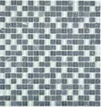 Produktbild: Glasmosaik Naturstein Marmor grau weiß Wand Fliesenspiegel 10 Matten 92-0204_f