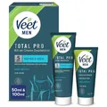 Produktbild: Veet Total Pro Intim-Haarentfernungscreme 100 ml + Balsam 50 ml