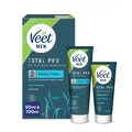 Produktbild: Veet Men Intim-Haarentfernungs-Set - Enthaarungscreme für den Intimbereich, für