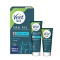 Produktbild: Veet Men Intim Haarentfernungs Set Enthaarungscreme Pflegebalsam 100 ml 50 ml