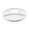 Produktbild: 6 Stück Fondueteller Teller Fondue Ø 24 cm 4 Einteilungen Porzellan weiß Import