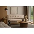 Produktbild: B&D home Essbank KAREN (1-St), gepolstert, Metallgestell, mit oder ohne Rückenlehne, in 120/140/160cm grau 160 cm x 86 cm x 56 cm