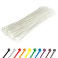 Produktbild: Gocableties Kabelbinder 100 Stück Weiß/Naturfarben Transparent, 300 mm x 4,8 mm mit 22,2 kg Zugfestigkeit, UV Beständig Set