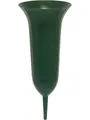 Produktbild: Geli Grabkerze Geli Grabvase Ø 11 cm dunkelgrün