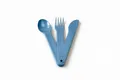 Produktbild: TUPPERWARE To Go Picknick Besteck SET blau Messer + Gabel + Löffel
